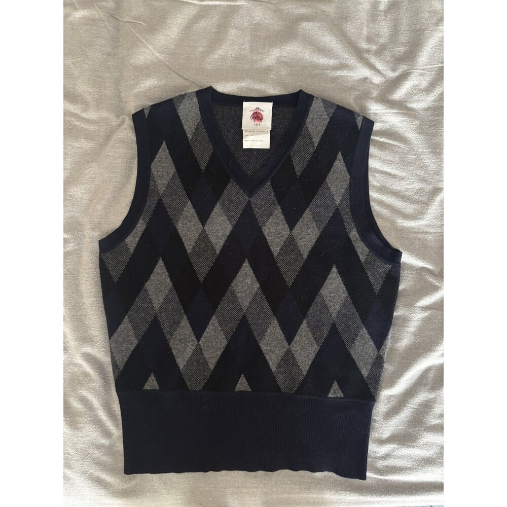 Brooks Brothers Thom Browne Black Fleece Sweater Vest - Size BB2 (Medium)